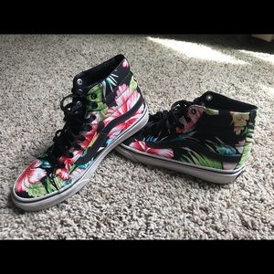 Vans Hawaiian Print High Tops
